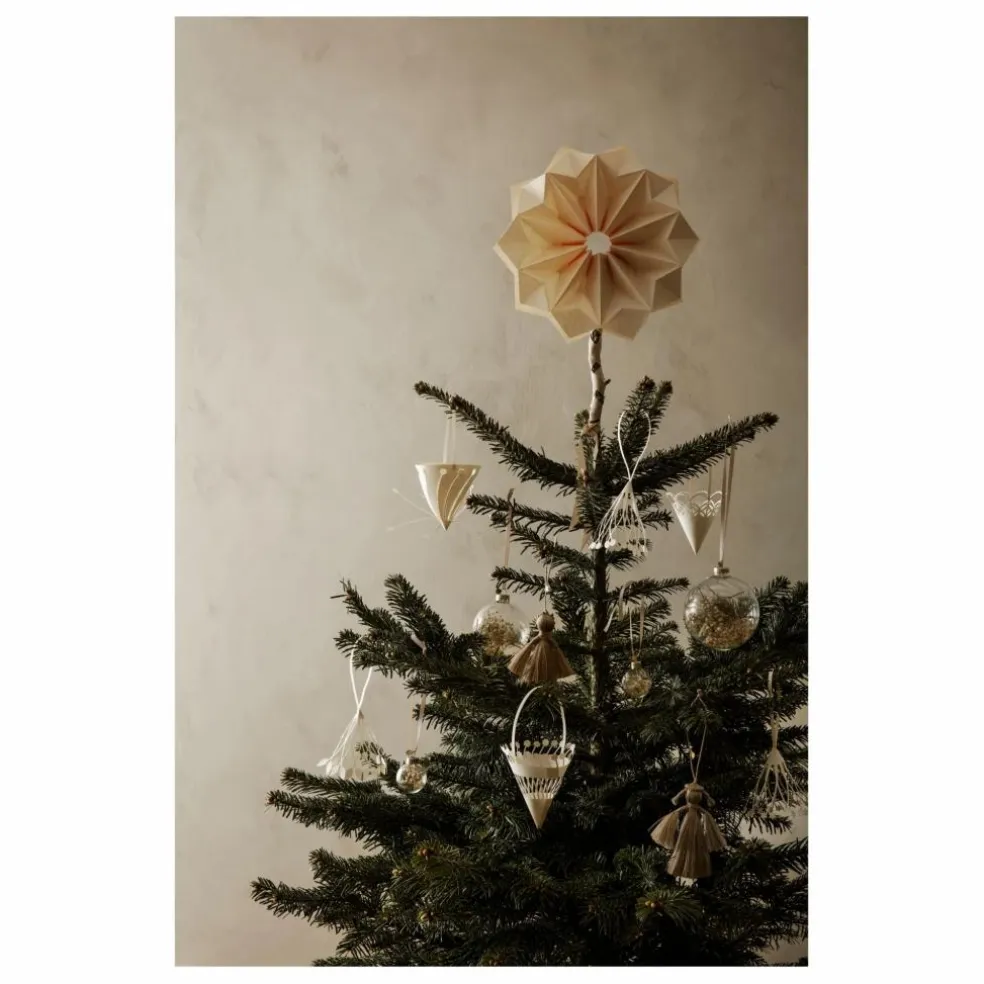 Etoile de Noël Star Sun en papier FSC | Blanc cassé