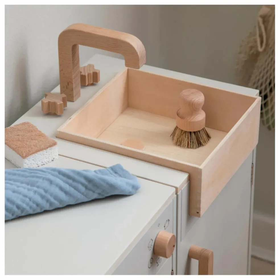 Evier de cuisine en bois