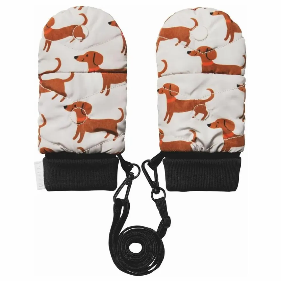 Exclusivité Fudoon X Smallable - Moufles Convertibles Mitaines Teckels | Beige