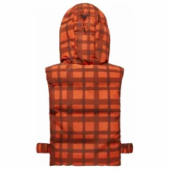 Exclusivité Fudoon X Smallable - Capuche Doudoune Réversible Carreaux | Orange