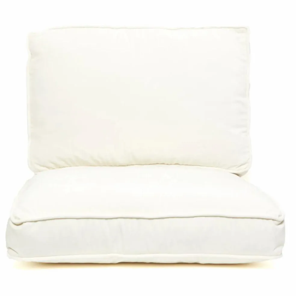 Fauteuil Croisette blanc epoxy, coton | Blanc