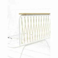 Fauteuil Croisette noir, velours | Camel