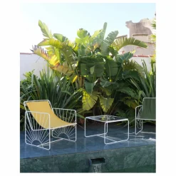 Fauteuil Eldorado outdoor soleil en toile déperlante | Blanc