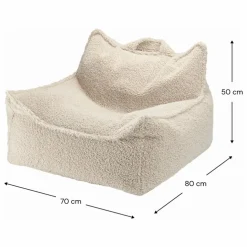 Fauteuil en teddy | Beige
