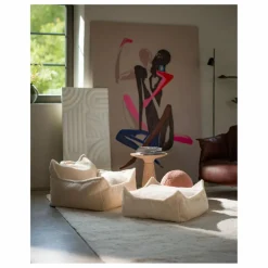 Fauteuil en teddy | Ecru
