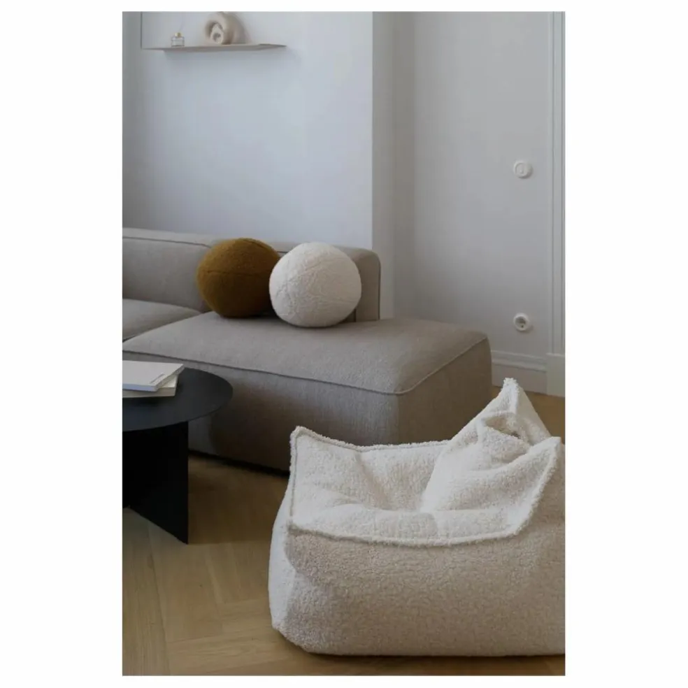 Fauteuil en teddy | Ecru