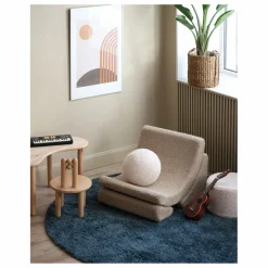 Fauteuil en teddy Moon | Beige