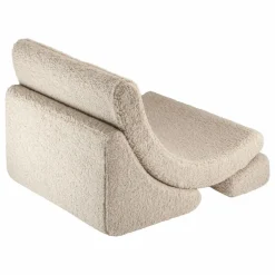 Fauteuil en teddy Moon | Beige