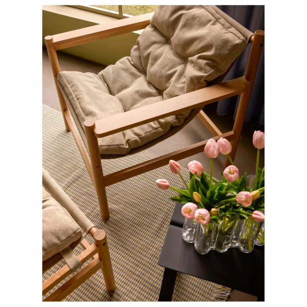 Fauteuil et repose-pieds Heritage | Beige