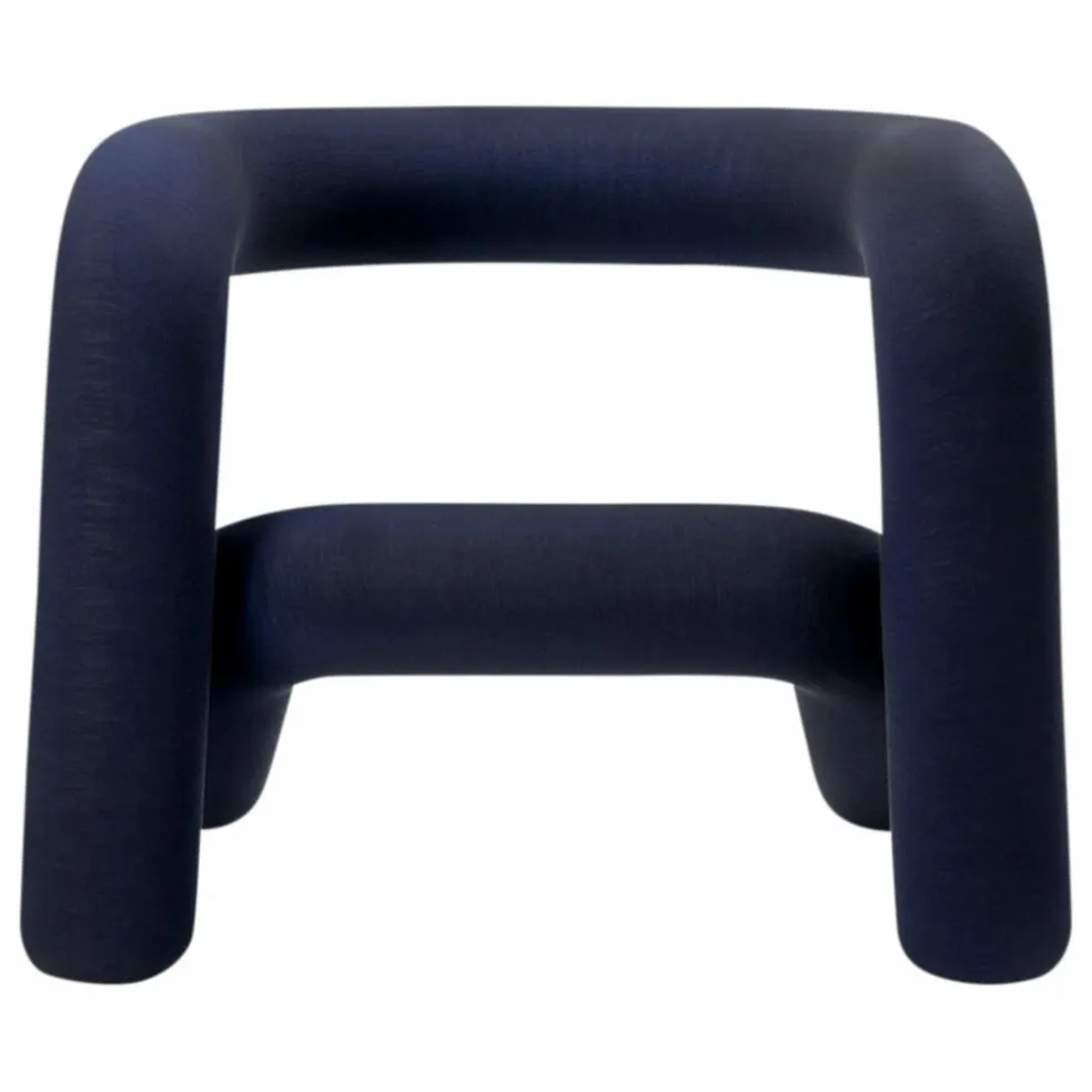 Fauteuil Extra Bold Mélangé - Big Game | Bleu nuit