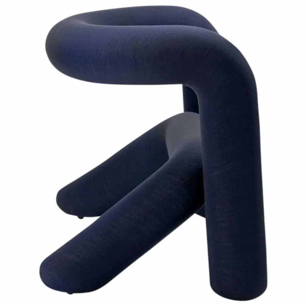 Fauteuil Extra Bold Mélangé - Big Game | Bleu nuit