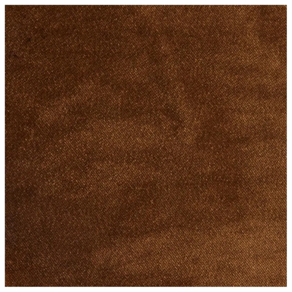 Fauteuil lounge en velours Arc | Caramel