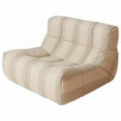 Fauteuil lounge Lazy | Crème