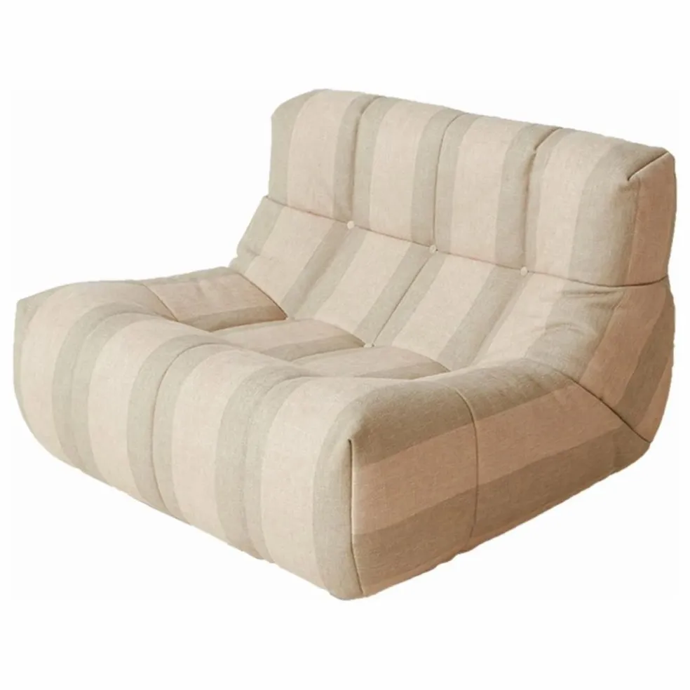 Fauteuil lounge Lazy | Crème