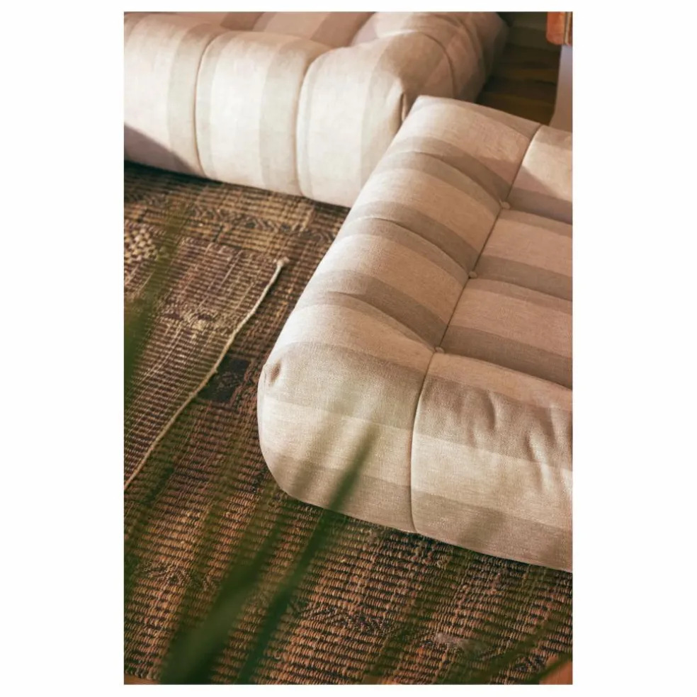 Fauteuil lounge Lazy | Crème