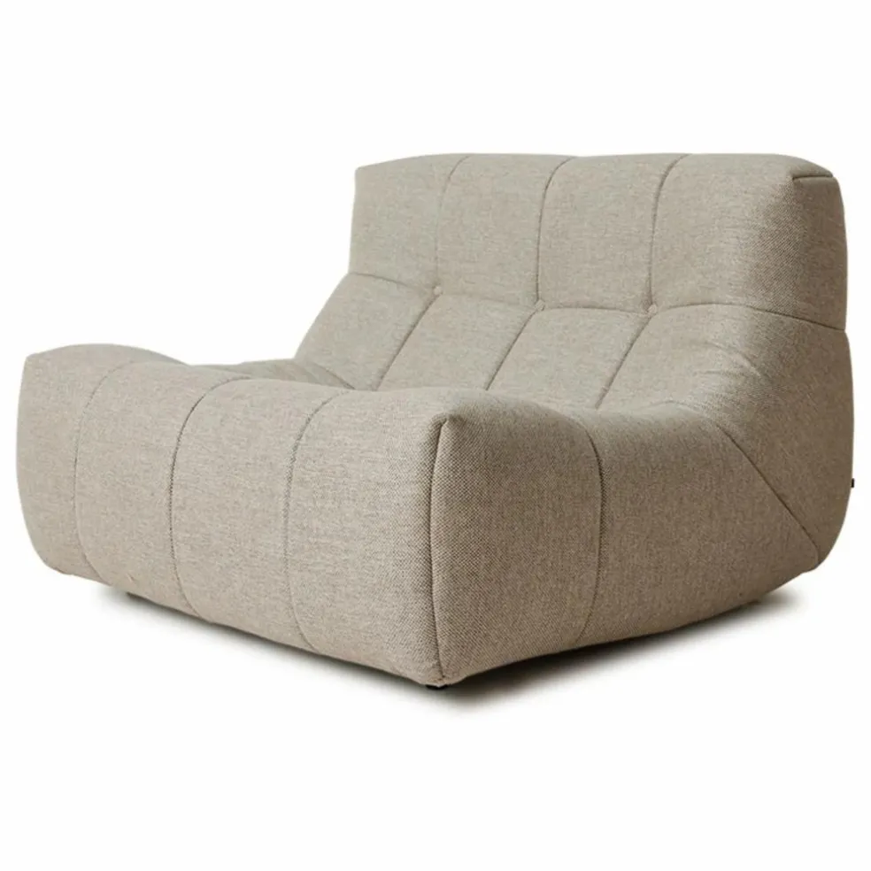 Fauteuil lounge outdoor Lazy | Crème
