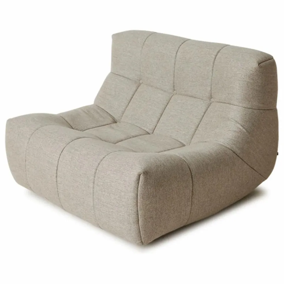 Fauteuil lounge outdoor Lazy | Crème