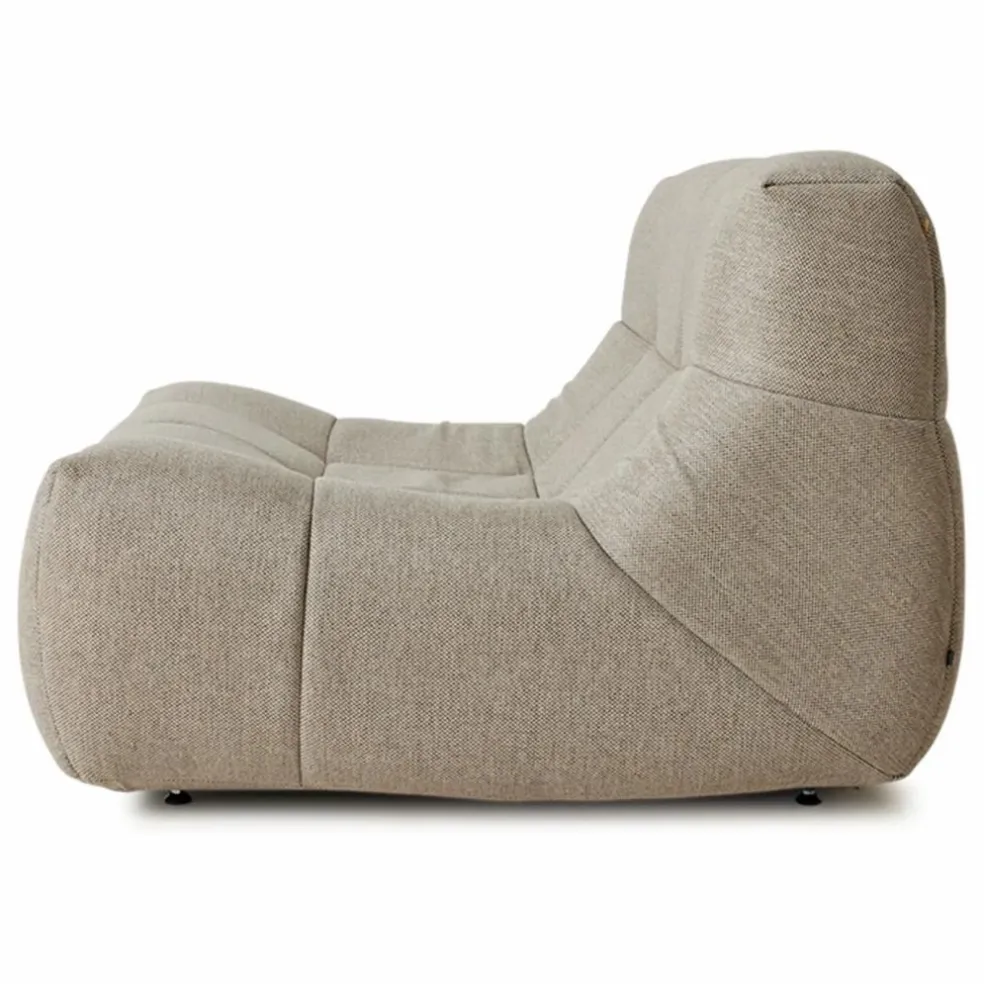 Fauteuil lounge outdoor Lazy | Crème