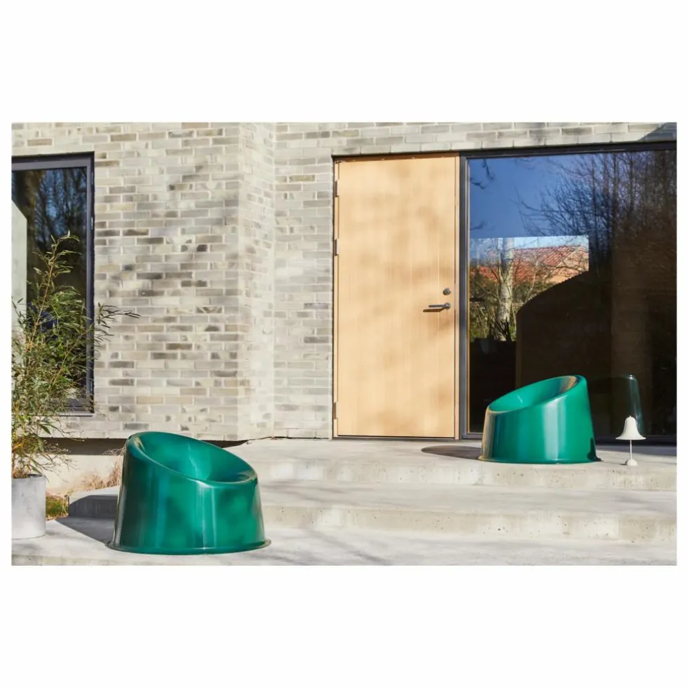 Fauteuil lounge outdoor Panto Pop | Vert foncé