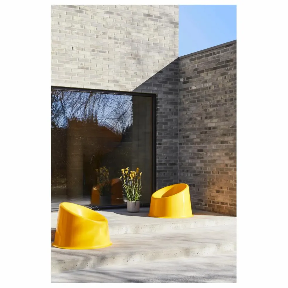 Fauteuil lounge outdoor Panto Pop | Jaune