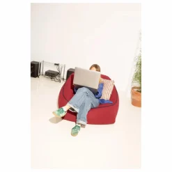 Fauteuil pouf Arnold | Rouge