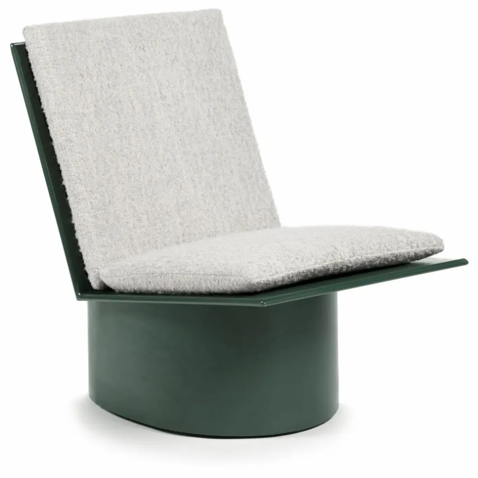Fauteuil Valerie en acier laqué | Vert