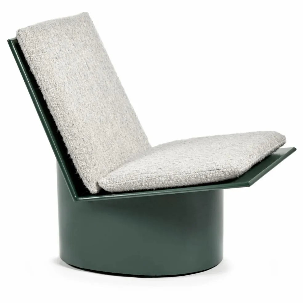 Fauteuil Valerie en acier laqué | Vert