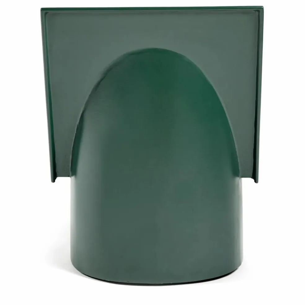 Fauteuil Valerie en acier laqué | Vert