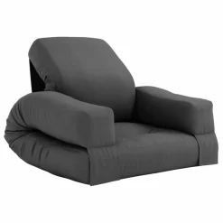 Fauteuil-pouf Mini Hippo pour enfant | Gris foncé