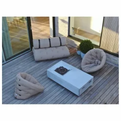 Fauteuil-pouf outdoor | Beige