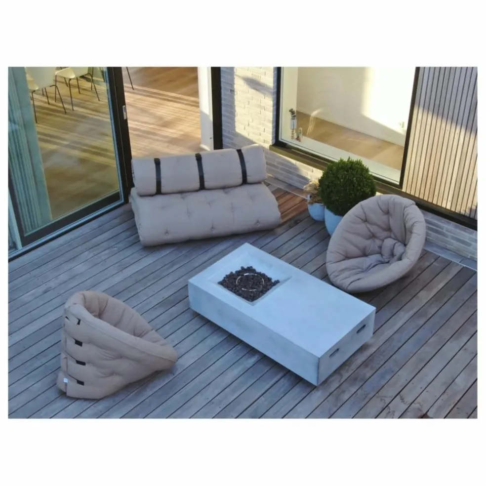 Fauteuil-pouf outdoor | Beige