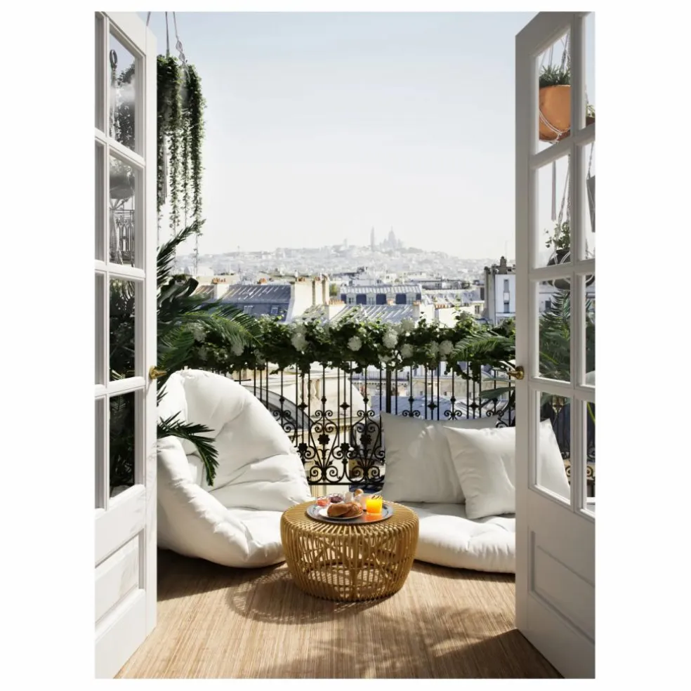 Fauteuil-pouf outdoor | Blanc