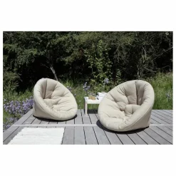 Fauteuil-pouf outdoor | Blanc