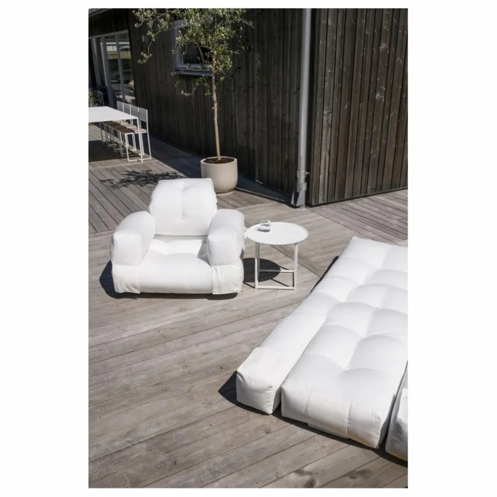 Fauteuil-pouf outdoor | Blanc