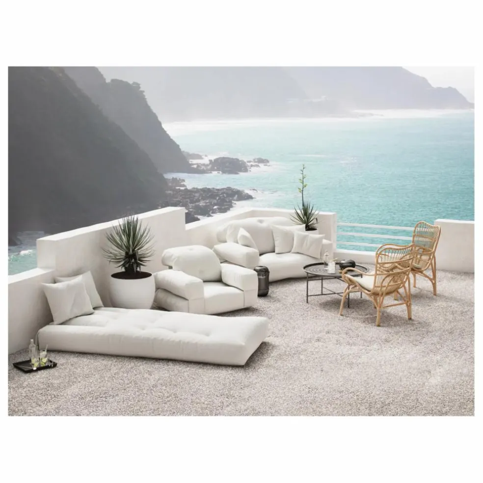 Fauteuil-pouf outdoor | Blanc