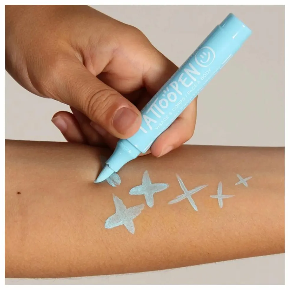 Feutre de tatouage temporaire Tattoopen | Bleu ciel