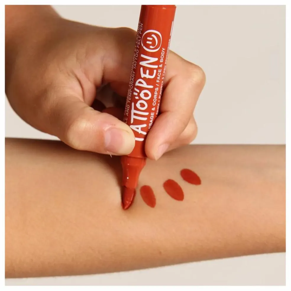 Feutre de tatouage temporaire Tattoopen | Marron