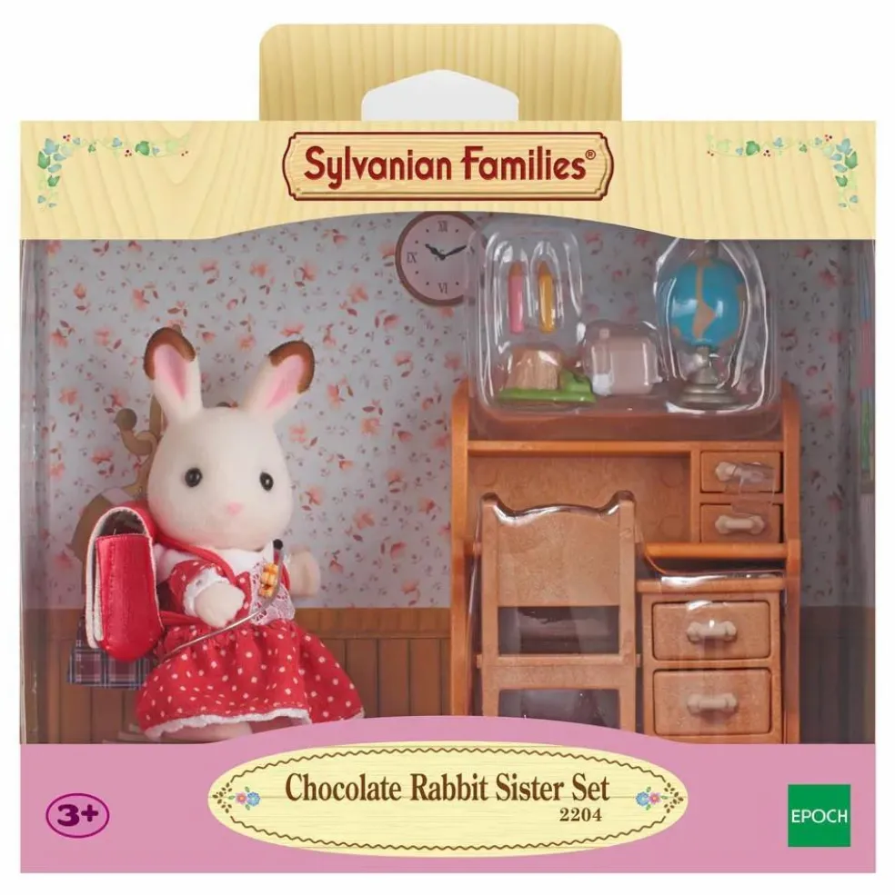 Fille Lapin Chocolat et Bureau
