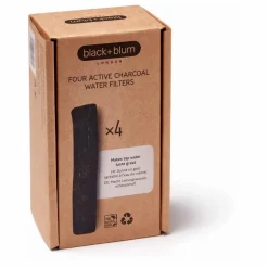 Filtre à eau charbon - Set de 4 | Noir