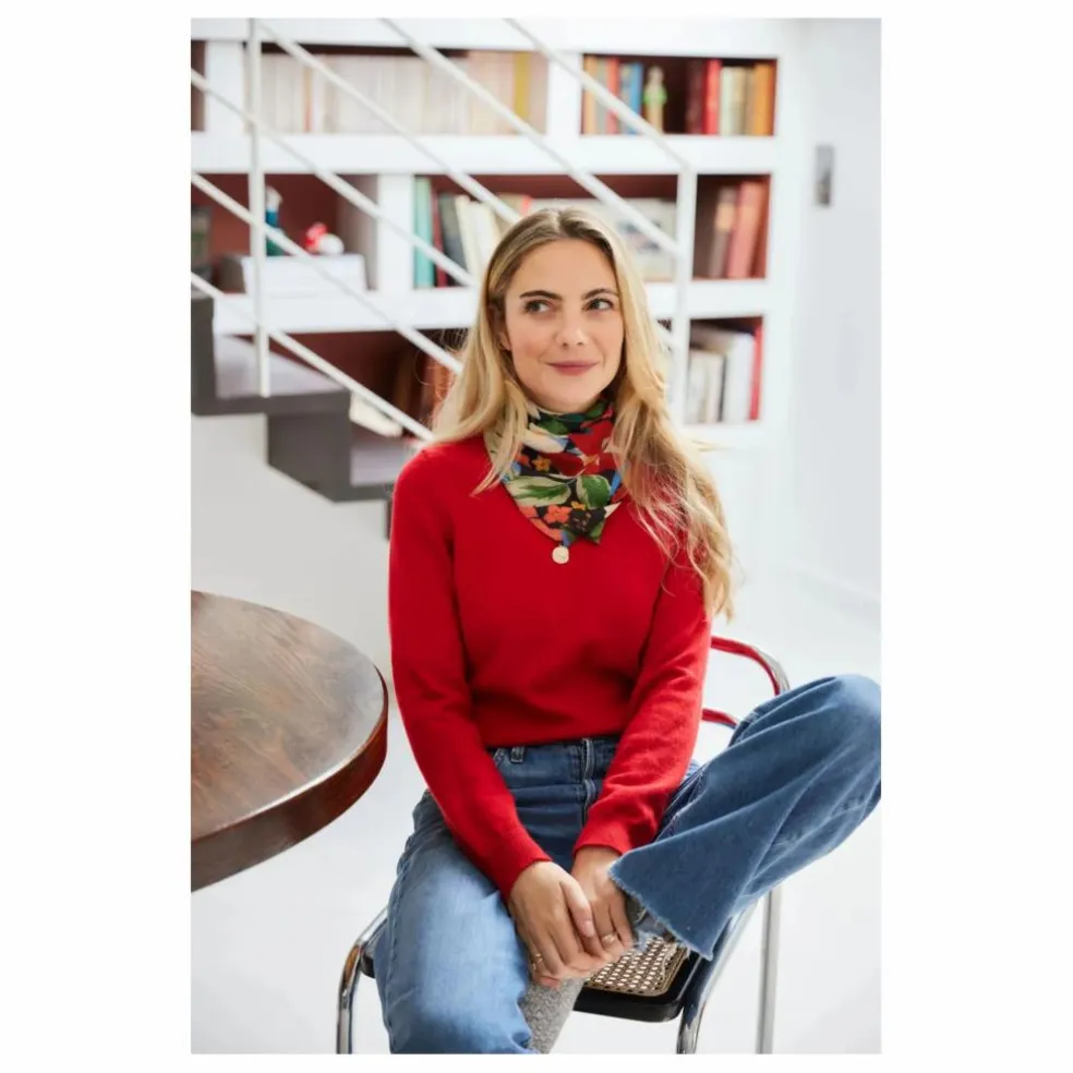 Foulard Alma Berries | Vert