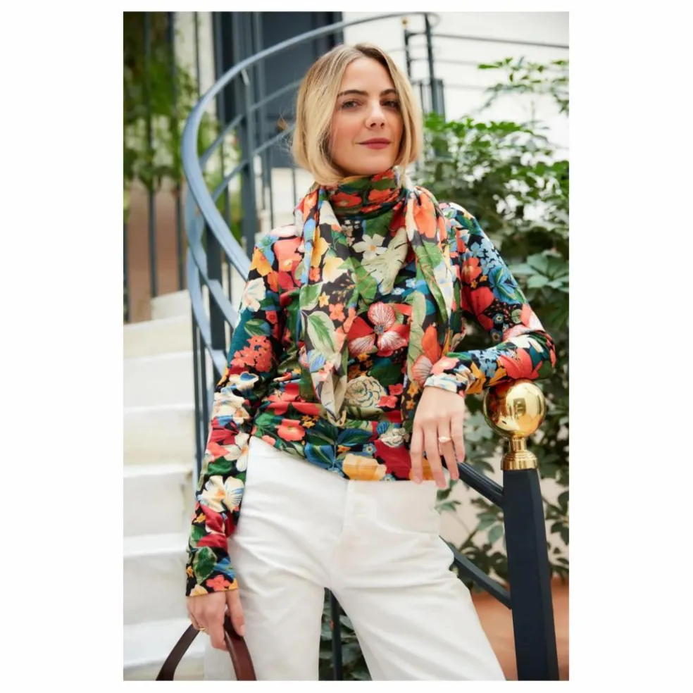 Foulard Alma Berries | Vert