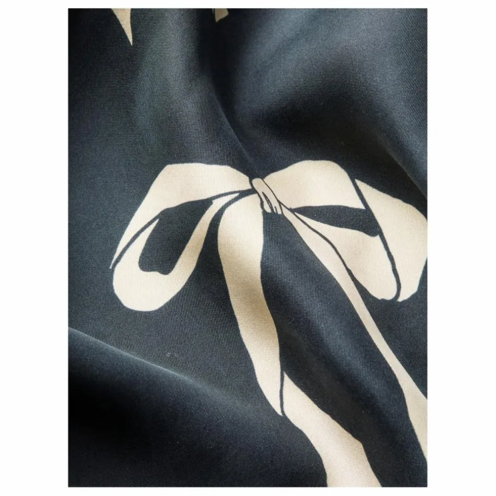 Foulard Bow Sia Soie | Noir