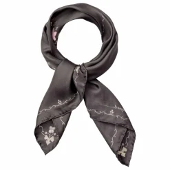 Foulard Brodaria Sia Soie | Gris anthracite