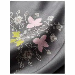 Foulard Brodaria Sia Soie | Gris anthracite