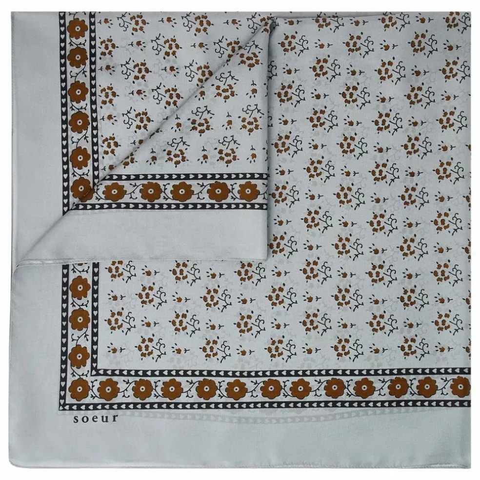 Foulard Classique Soie | Bleu Glacier