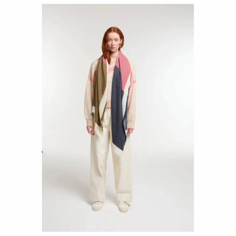 Foulard Suzon Laine | Bleu marine
