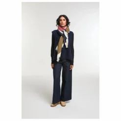 Foulard Suzon Laine | Bleu marine