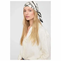 Foulard York Monogram Soie | Ivoire