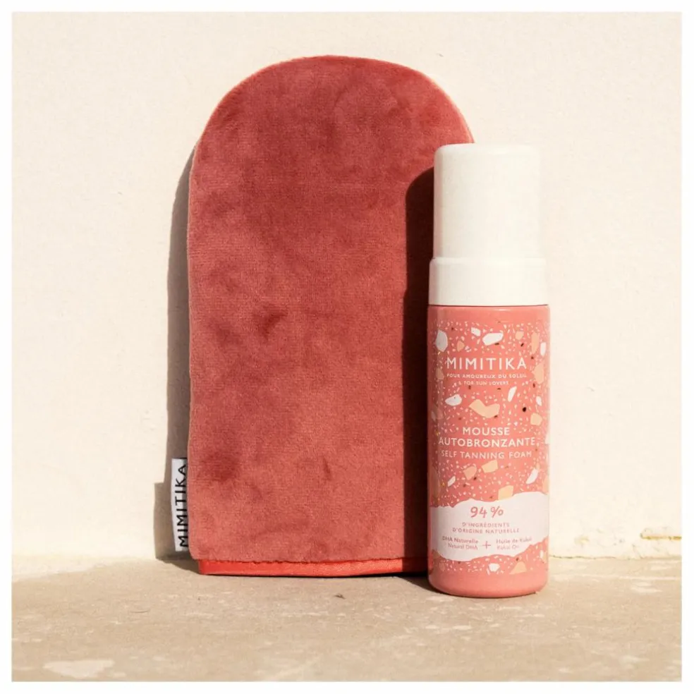 Gant applicateur d'autobronzant | Rose
