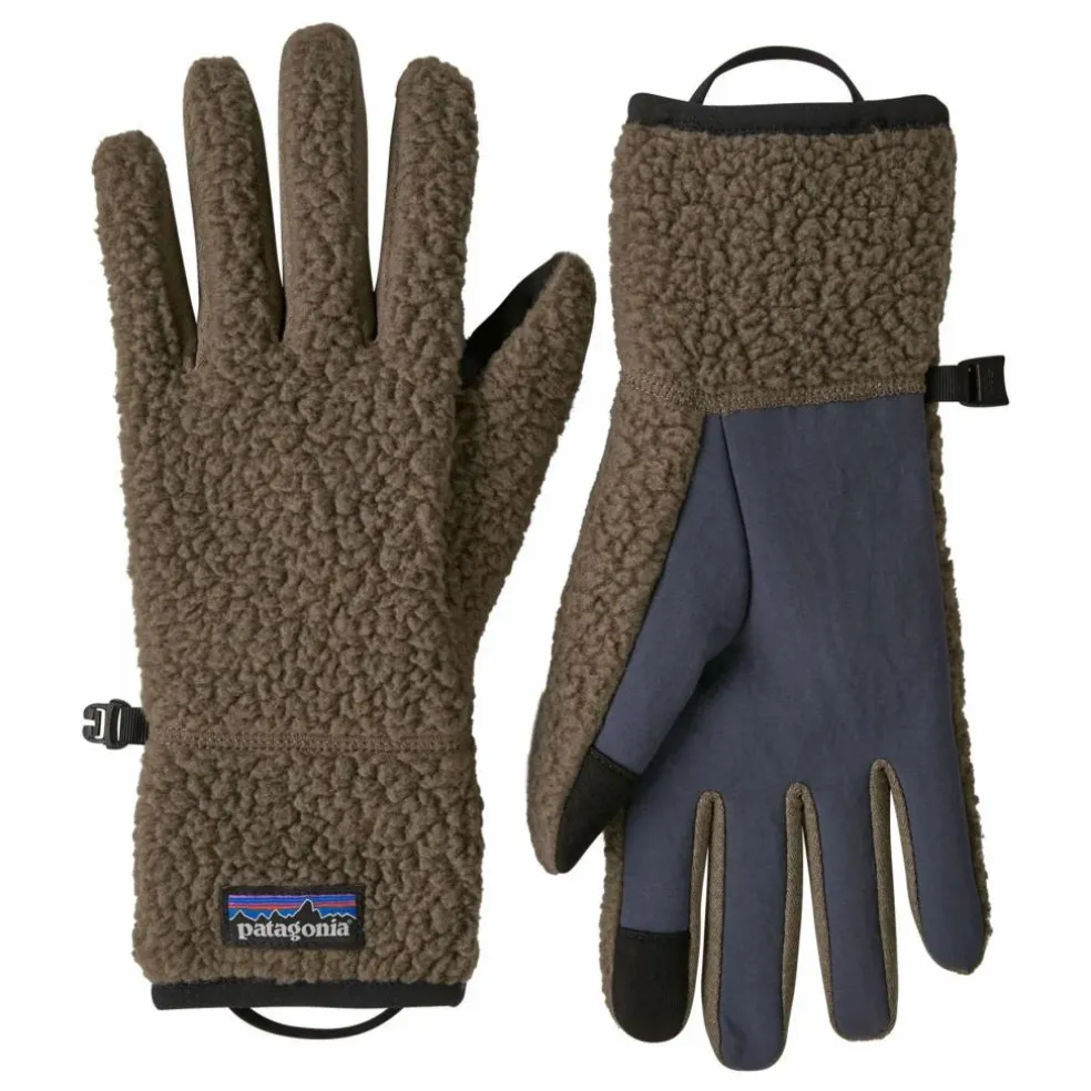 Gants Retro Pile Fibres Recyclées | Marron